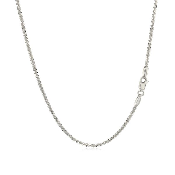 10k White Gold Sparkle Chain 1.5mm