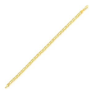 4.0 mm 14k Yellow Gold Lite Charm Bracelet