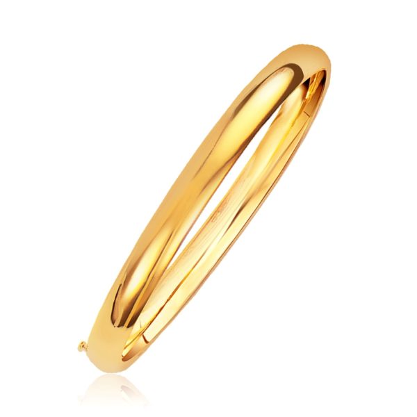 Classic Bangle in 14k Yellow Gold (6.0mm)