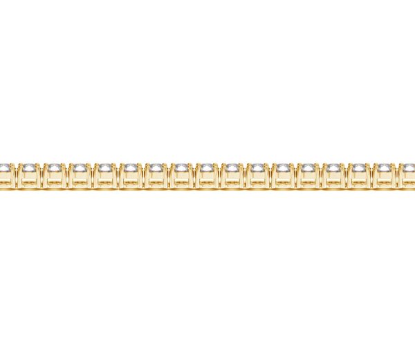 14k Yellow Gold Round Diamond Tennis Bracelet (6 cttw)