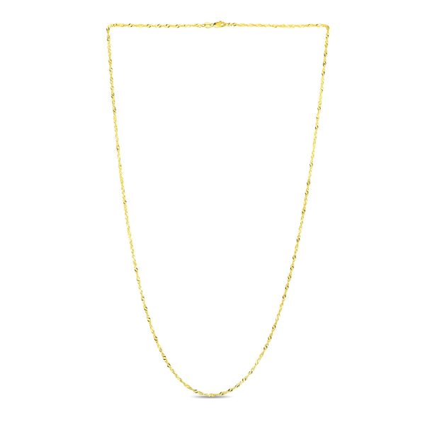 14k Yellow Gold Singapore Chain 1.7mm