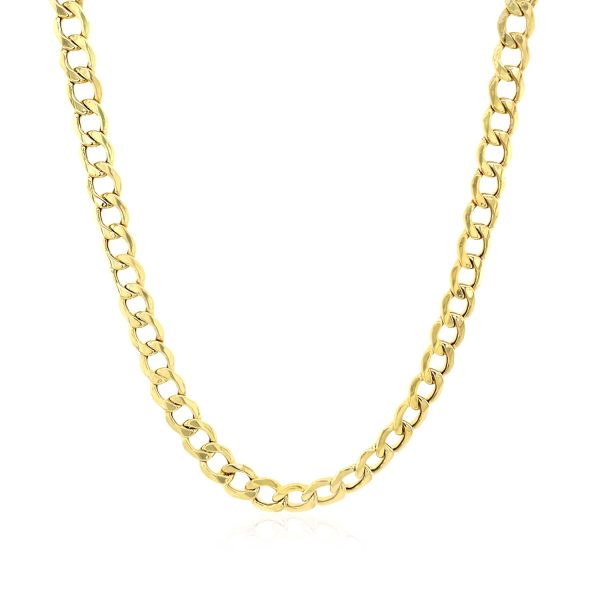 4.4mm 10k Yellow Gold Curb Chain