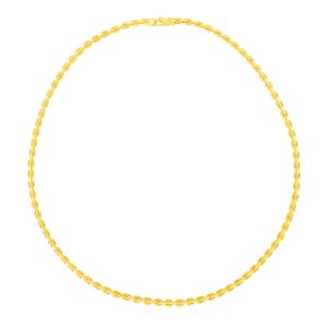 14K Yellow Gold Polished Link Necklace