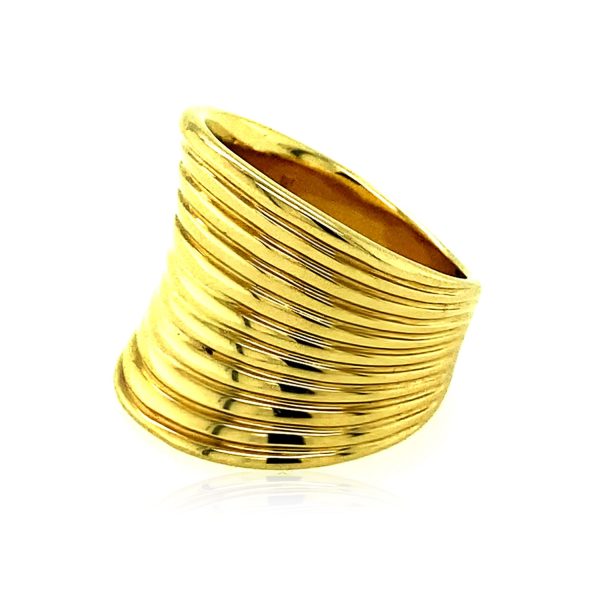 14k Yellow Gold Polished Multi Band Ring