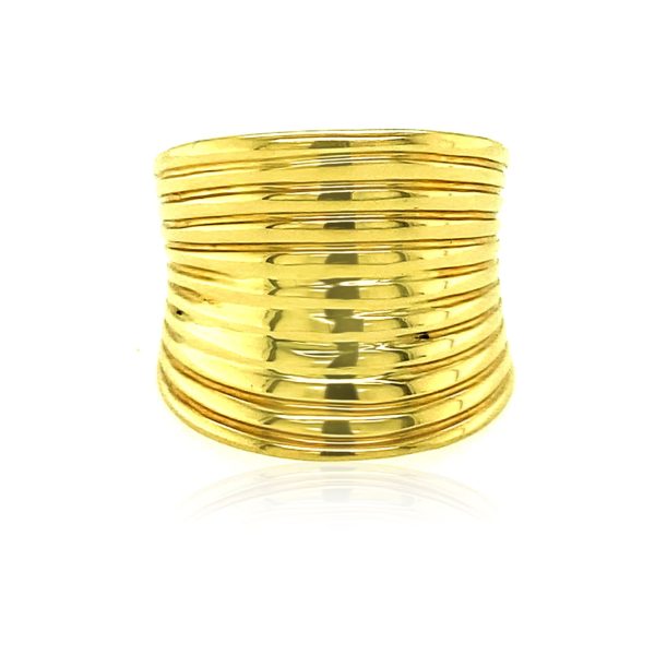 14k Yellow Gold Polished Multi Band Ring