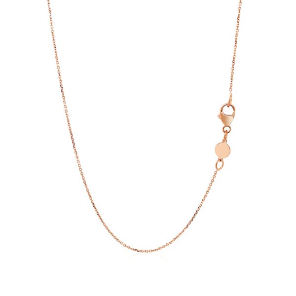 14k Rose Gold Script LOVE Necklace