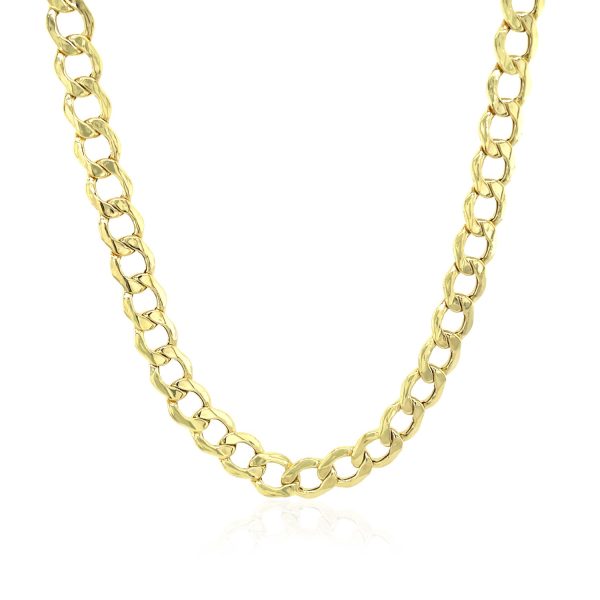 5.3mm 10k Yellow Gold Curb Chain